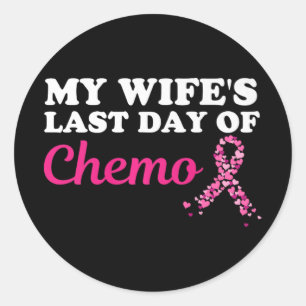 Sticker Rond Fier Mari Ma Femme La Dernière Journée Du Cancer D
