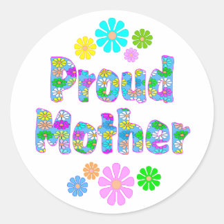 Sticker Rond Fier mère