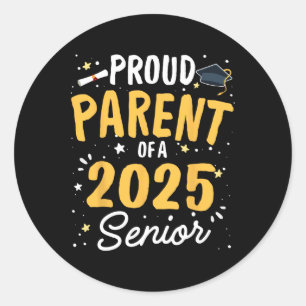 Sticker Rond Fier Parent D'Un Diplôme Supérieur 2025 Cl 2025 S