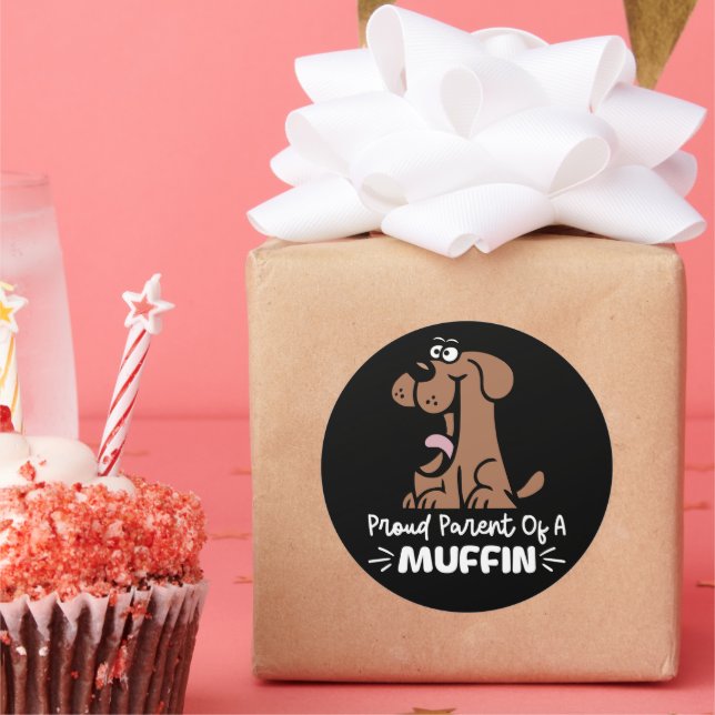 Sticker Rond Fier Parent d'un Muffin Baking Designs for Pastry (Fête)