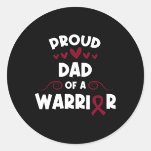 Sticker Rond Fier Père D'Une Cellule De Faucille Guerrier Cellu