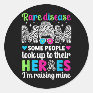 Sticker Rond Fier Rare Maladie Guerrier Mère Rare Maladie Awa