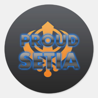 Sticker Rond Fier Setia, Setia fierté