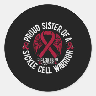 Sticker Rond Fier Soeur D'Un Guerrier De Cellule De Faucille La