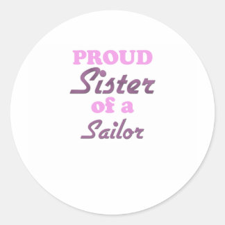 Sticker Rond Fier Soeur d'un marin