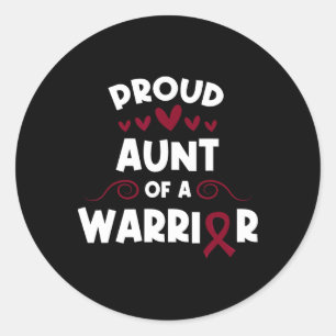 Sticker Rond Fier Tante D'Une Cellule De Guerrier De La Faucill