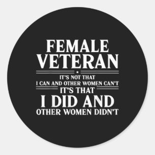 Sticker Rond Fier Vétérinaire Femme C'Est Ce Que J'Ai Fait Et D