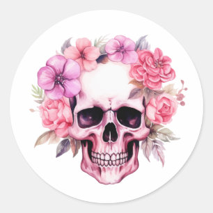 Sticker Rond Fierce et Floral