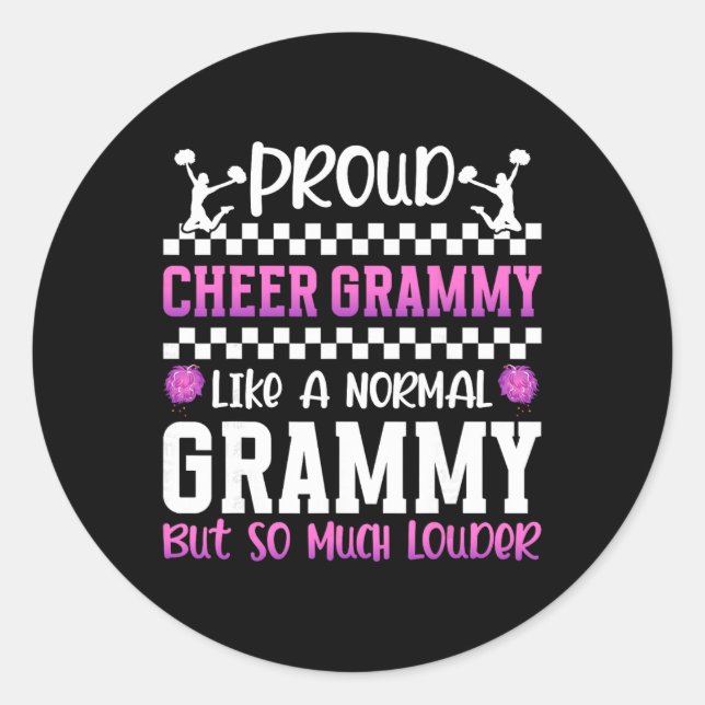 Sticker Rond Fière acclamation Grammy meneuse de claque Grammy  (Devant)