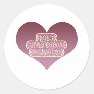 Sticker Rond Fière amie de la Garde côtière