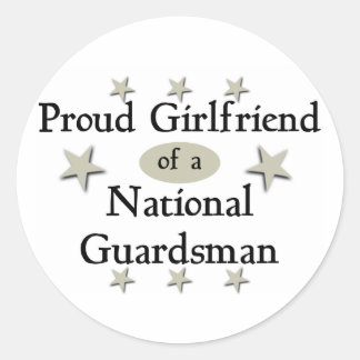 Sticker Rond Fière amie d'un Gardien National