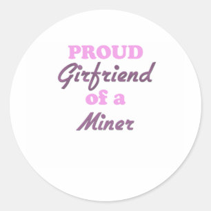 Sticker Rond Fière amie d'un mineur