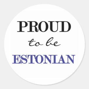 Sticker Rond Fière D'Être Estonienne