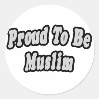 Sticker Rond Fière D'Être Musulmane