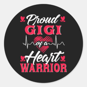 Sticker Rond Fière Gigi D'Une Sensibilisation À La Chd D'Un Gue