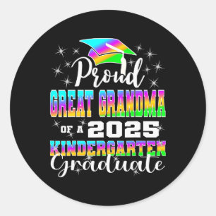 Sticker Rond Fière Grand Grand-Mère De La Maternelle 2025