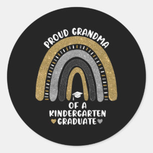 Sticker Rond Fière Grand-Mère D'Une École D'Études Supérieures