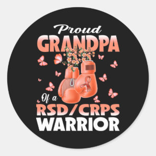 Sticker Rond Fière Grand-Père D'Un Ccrps Rsd Boxi De Sensibilis