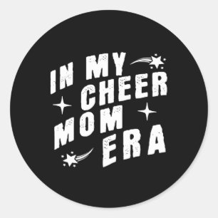 Sticker Rond Fière Maman De Pom-Pom Girl De Mon Ère 