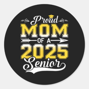 Sticker Rond Fière Maman D'Un Diplômé Supérieur De 20253