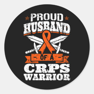 Sticker Rond Fière Mari D'Un Militaire Des Crps Guerrier De La