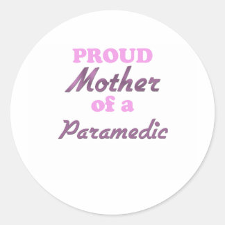 Sticker Rond Fière mère d'un Paramedic