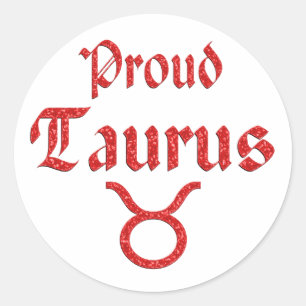 Sticker Rond Fière Taurus