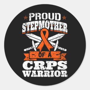Sticker Rond Fière Tête-Mère D'Un Tps Guerrier Rsd Sensibilisat
