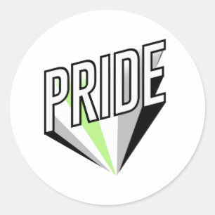 Sticker Rond Fierté Agender