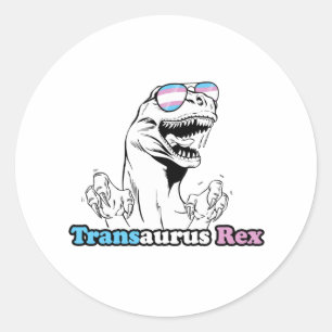 Sticker Rond Fierté animale - Transaurus Rex