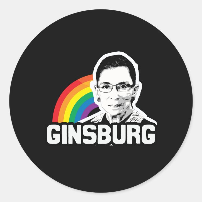 Sticker Rond Fierté de Ginsburg (Devant)