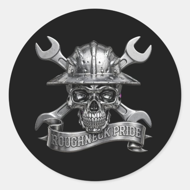 STICKER ROND FIERTE DE GROS DURS (Devant)