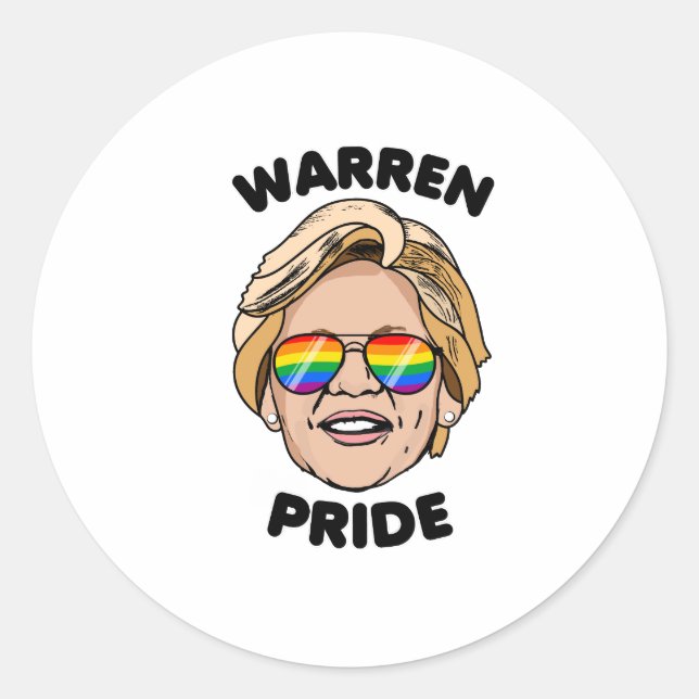 Sticker Rond Fierté de Warren (Devant)