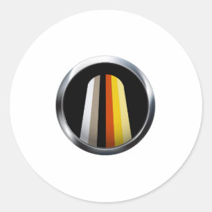 Sticker Rond Fierté des Cheveux Longs