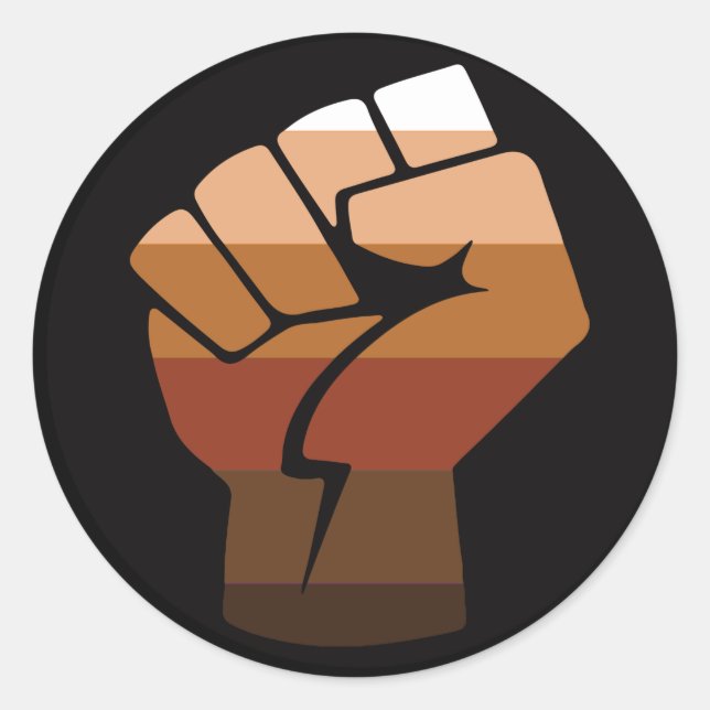 Sticker Rond Fierté des gens de couleur (Devant)