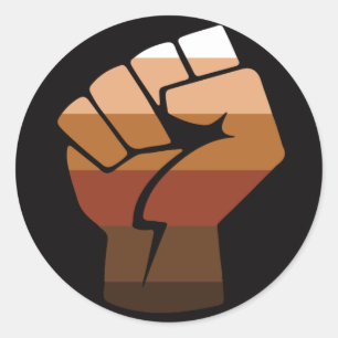 Sticker Rond Fierté des gens de couleur