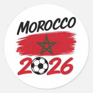 Sticker Rond Fierté des supporters de football marocains pour l