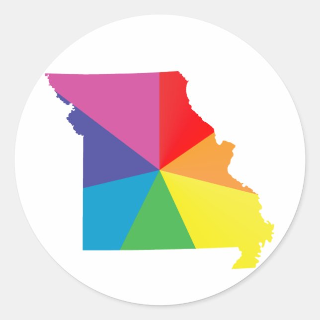Sticker Rond fierté du missouri. (Devant)