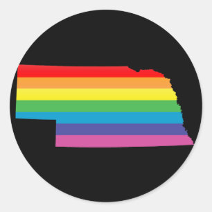 Sticker Rond fierté du nebraska.