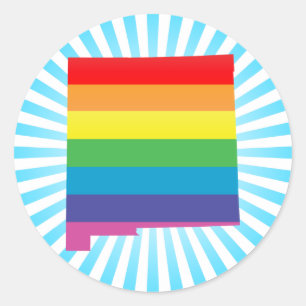 Sticker Rond fierté du nouveau-mexique.