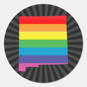 Sticker Rond fierté du nouveau-mexique.