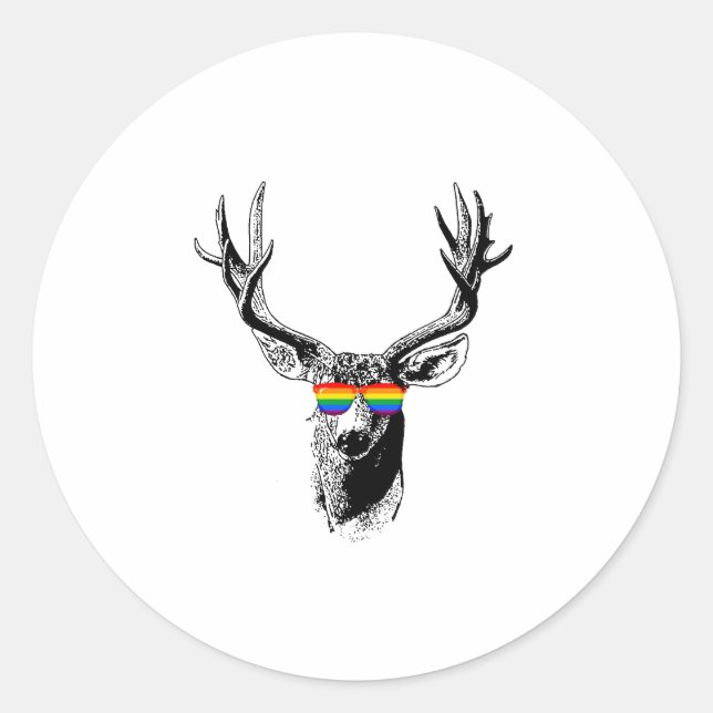 STICKER ROND FIERTÉ GAI (Devant)