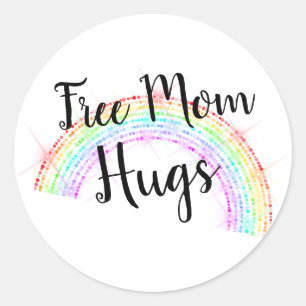 Sticker Rond Fierté gaie ou lesbienne d'arc-en-ciel de LGBTQ