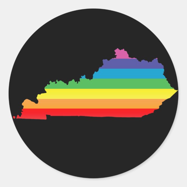 Sticker Rond fierté kentucky. (Devant)