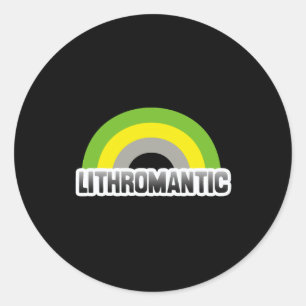 Sticker Rond Fierté lithromantique