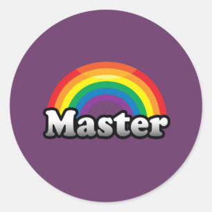 STICKER ROND FIERTE MAÎTRESSE