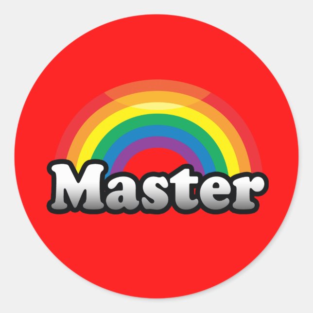 STICKER ROND FIERTE MAÎTRESSE (Devant)