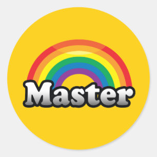 STICKER ROND FIERTE MAÎTRESSE