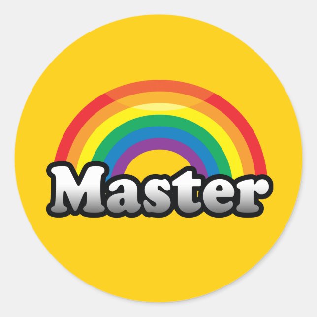 STICKER ROND FIERTE MAÎTRESSE (Devant)