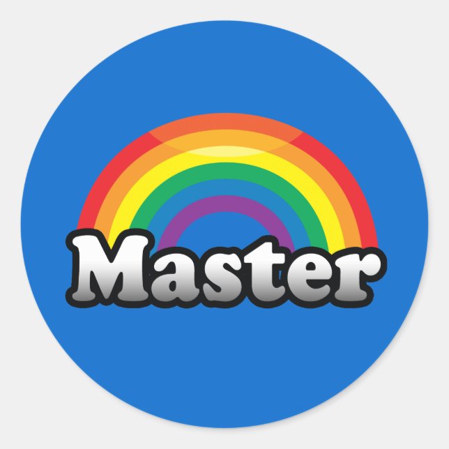 STICKER ROND FIERTE MAÎTRESSE (Devant)